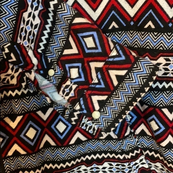 DIVIDED Aztec Zippered Fleece Hoodie - Picture 5 of 6